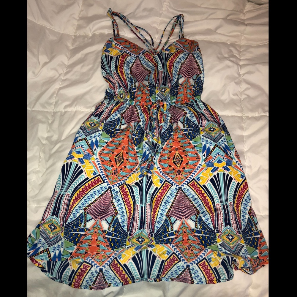 Strappy high low dress
